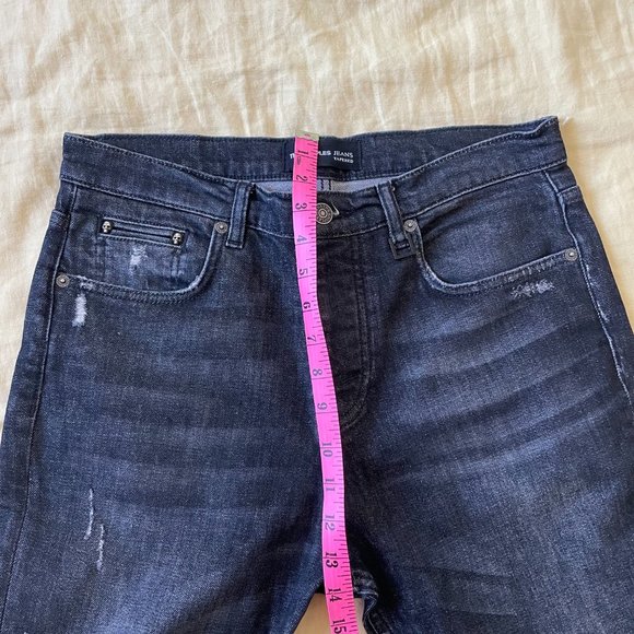 The Kooples Washed Black Tapered Denim - Picture 3 of 5